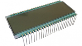 DE 122-TU-30/12,2, 7-segment LCD 12.7 mm 1 x 6, Display Elektronik