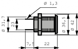 SC-0715-BL, Пьезогенератор сигнала, Sonitron