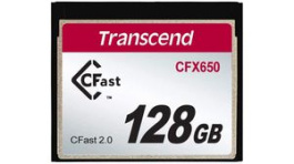 TS128GCFX650, Memory Card, CFast, 128GB, 510MB/s, 370MB/s, Transcend