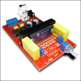 KIT MP1292, Цифровой усилитель T-класса (технология Tripath), 2 x 25 Вт, МАСТЕР КИТ