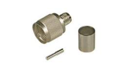 11 UHF-0-7-17/033E, RF Connector, UHF, Brass, Plug, Straight, Crimp Terminal, Huber+Suhner