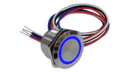 RND 210-00776, Illuminated Capacitive Touch Switch, Latching Function 1.5 A 30 VDC 1CO IP68, RND Components