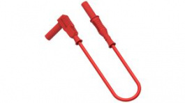 RND 350-00095, Safety Test Lead 4mm, Right Angle 1m Red, Nickel-Plated Brass, RND Lab