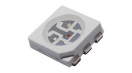 RND 135-00253, SMD LED RGB PLCC-6 B 468nm, G 520nm, R 632nm, RND Components