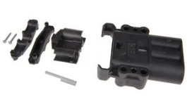 E16400-0009, Battery Connector Housing Kit without Pins, Plug, 2 Poles, Grey, Anderson Power Products