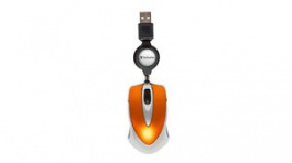 49023, Mouse Go Mini Travel 1000dpi Optical Orange, Verbatim