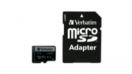 47042, Memory Card, 64GB, microSDXC, 90MB/s, 45MB/s, Verbatim