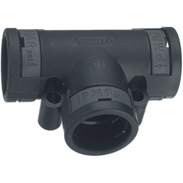BVTR-171717GT, Tee fitting black 3 x NW17, PMA AG (Cable protection)