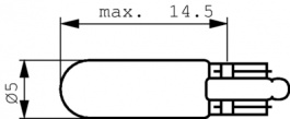 WBGL 24, Лампочка; -25?70°C; Назначение: Q18,Q25; 1Вт; 24В; Цоколь: W2x4,6d, Eaton
