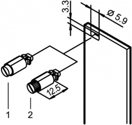 21101-847, Fasteners Die-Cast Steel 12.5mm, Schroff