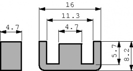 B66307-G-X127, E 16/5 core N27, TDK-Epcos