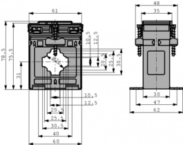 ASK 31.3, 100/1A/2.5VA, Current converter 100/1A/2.5VA, Gossen Metrawatt