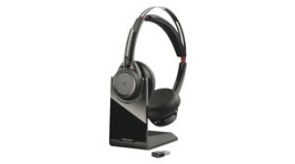 211709-101, USB-C Headset, Voyager Focus, Stereo, On-Ear, 20kHz, Bluetooth, Black, Poly