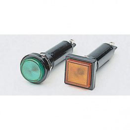 BD-1026 YELLOW, LED-lamp Square lens yellow, -