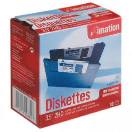 12881, Diskettes 31/2", black 1.44 MB Quantity:10, Imation