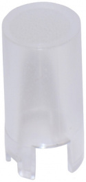 1IS11-19.0, Cap round transparent 6.5 x 19 mm, MEC