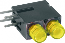 1801.7735, PCB LED 3 mm round yellow/yellow, Mentor