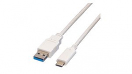 11.99.9010, USB Cable USB-A Plug - USB-C Plug 500mm White, Value