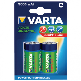 56714101402 [2 шт], NiMH rechargeable battery C 1.2 V 3 Ah, Varta