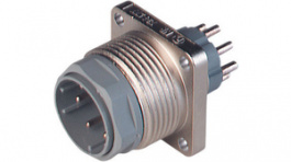 N6RBMFAS, Circular Connector, Male, 6+PE, straight, M26 x 1.5, Hirschmann