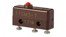 11SM3-T, Микропереключатель; без рычага; SPDT; 5A/250ВAC; OFF-(ON); 1, Honeywell