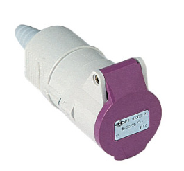 PB 16022 PV, PB...PV, sockets, hoods, extra-low voltage, up to 50V, EN 60309-1 and -2, ILME