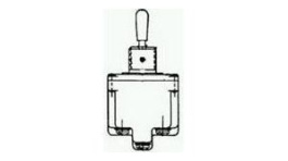 4TL187-12, Toggle Switch, 4PDT, Latched, 20A, 28VDC, Honeywell