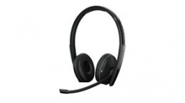 1000897, USB-C Headset, ADAPT 200, Stereo, Over-Ear, 20kHz, USB/Wireless/Bluetooth, Black, Sennheiser