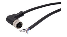 RND 205-01226, M12 Cable Connector, 5m, Right Angle, Socket, 5 Poles, A-Coded, Solder, RND Connect