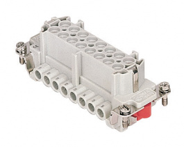 CMEF 06 T, CME, 6 poles + earth, female insert, with female contacts, silver plated, ILME