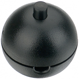 8018-004.01, Cord intermediate switch 1-pole black, interBAR