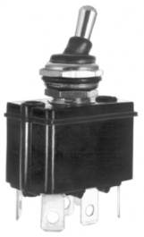3649-NF/2, Toggle Switch, On-Off-On, Blade Terminal 6.3 x 0.8 mm, APEM