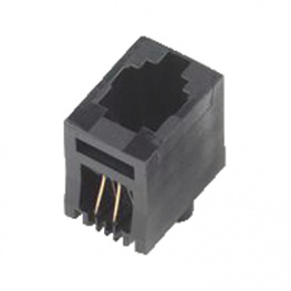 MHRJJ64NFV, Modular jack 4 6/4 RJ11, MH Connectors
