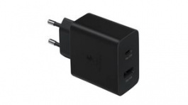 EP-TA220NBEGEU, USB Wall Charger, Euro Type C (CEE 7/16) Plug - USB A Socket/USB C Socket, 35W, Samsung