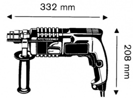GBH 2-23 RE, Hammer drill 650 W CH -, Bosch