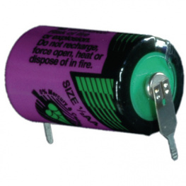 SL-750/PR, Батарея: литиевая (LTC); 3,6В; 1/2AA,1/2R6; 2pin; O14,7x25,2мм, TADIRAN Batteries