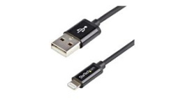USBLT1MB, Charging Cable USB-A Plug - Apple Lightning 1m USB 2.0 Black, StarTech.com