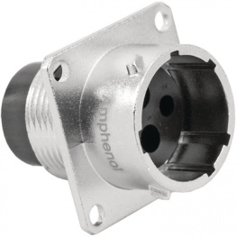 RT0014-2PNH, Square flange receptacle 2x2P, Amphenol