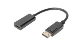 AK-340400-001-S, Adapter, HDMI Plug - DisplayPort Socket, DIGITUS