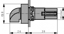 Q18WK3R, Selector switch 18 x 18 mm, Eaton