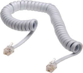 127-2-2, Telephone cable 1.8 m White, MSL