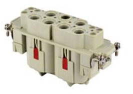 CXF 6/6, CX, 6 poles + earth, female insert, for female contacts 100A and 16A, ILME