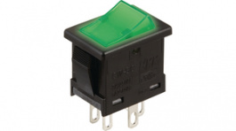 CWSC21JFAFS, Rocker switch, on-off, clear, NKK Switches (NIKKAI, Nihon)