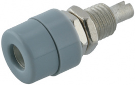 BIL 30 GRAU / GREY, Socket diam. 4 mm Grey CAT I, SKS Kontakttechnik