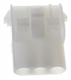 1-480701-0, Straight Receptacle housing, 6.35 mm, 3 Pole, TE Connectivity