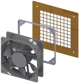 FGA-70, Fan gasket Silicone rubber 70 x 70 mm, Essentra (former Richco)