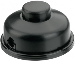 8009-604.01, Foot-operated in-line switch, 1-pole black, interBAR