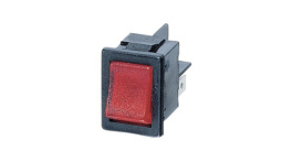 H8553VBNAF, ROCKER; 2; DPST; ON-OFF; 10A/250ВAC; 10A/28ВDC; красный; -25?85°C, Bulgin