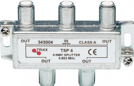 347004, Splitter 5...1000 MHz 6.7 dB -7.9 dB, Triax