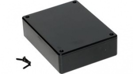 1591GSBK, Multipurpose GPABS Enclosure, 94 x 122 x 30 mm, Black, ABS, IP54, Hammond